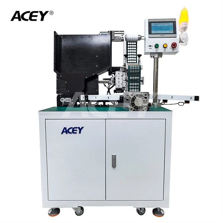 Battery Barley Paper Sticking Machine For 18650 21700 26650 32650 32700